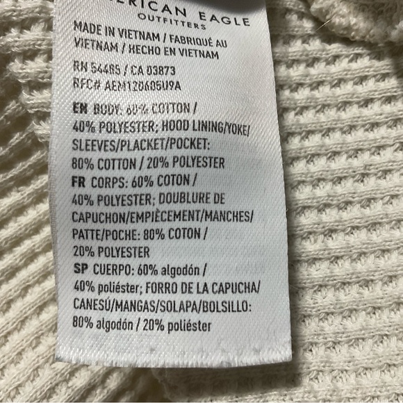 This is an American Eagle Big Hug Hooded Waffle Shacket  L/XL - Picture 9 of 11